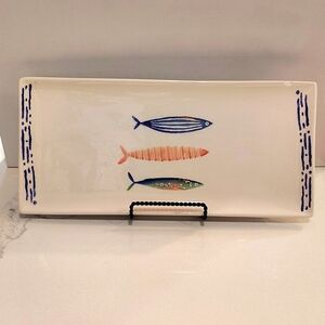 PAPART Seramik Serving Dish fish design rectangle 13"